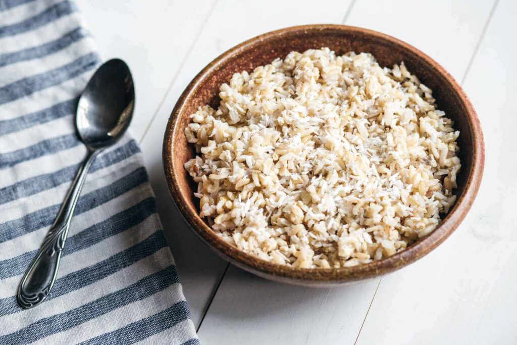 Coconut brown rice