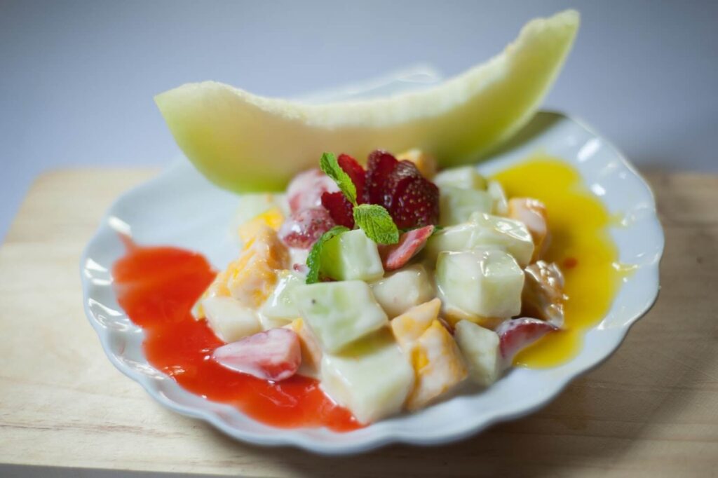 Coconut fruit salad