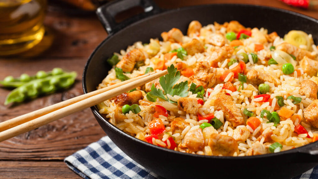 Mushroom & Onion Brown Rice Bowl