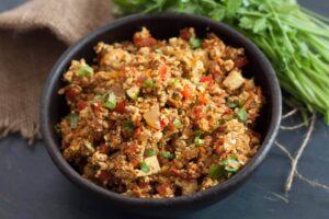 Read more about the article Spicy salsa! Tofu scramble